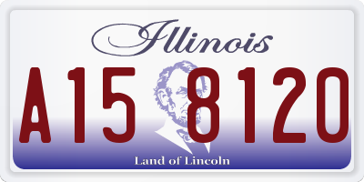 IL license plate A158120