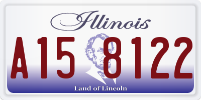 IL license plate A158122