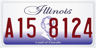 IL license plate A158124