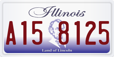 IL license plate A158125