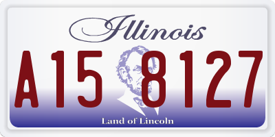 IL license plate A158127