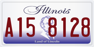 IL license plate A158128