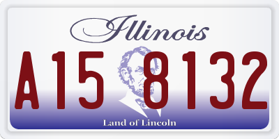 IL license plate A158132
