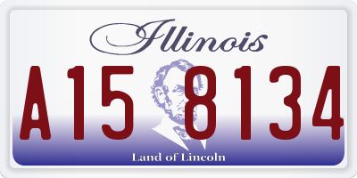 IL license plate A158134