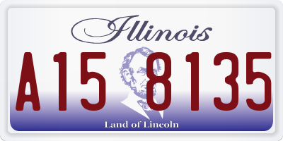 IL license plate A158135