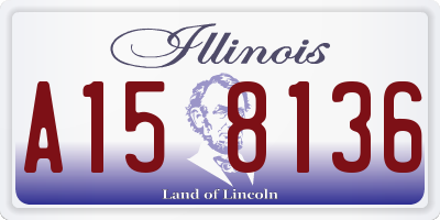 IL license plate A158136