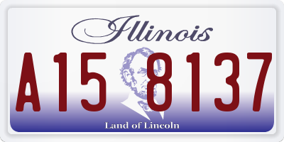 IL license plate A158137