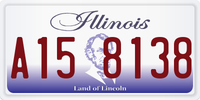 IL license plate A158138