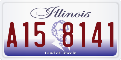 IL license plate A158141