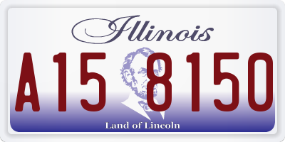 IL license plate A158150