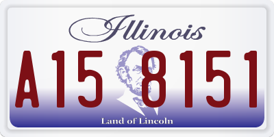IL license plate A158151