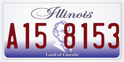 IL license plate A158153