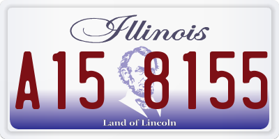IL license plate A158155