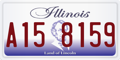 IL license plate A158159