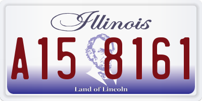 IL license plate A158161