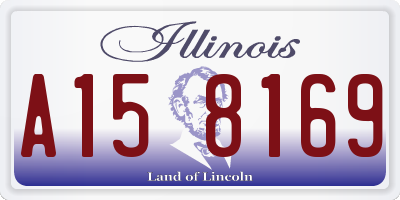 IL license plate A158169