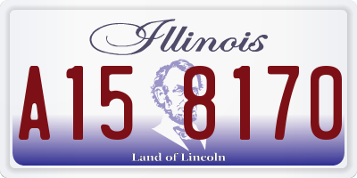 IL license plate A158170
