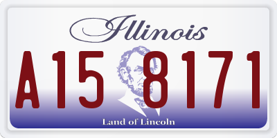 IL license plate A158171
