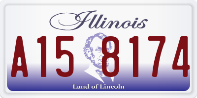IL license plate A158174