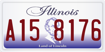 IL license plate A158176
