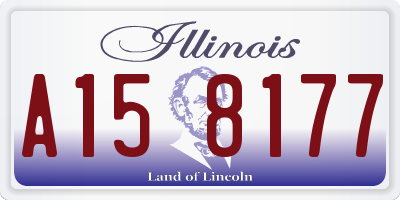 IL license plate A158177