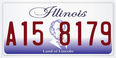 IL license plate A158179