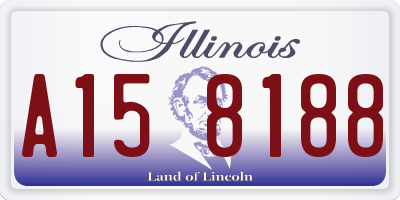 IL license plate A158188