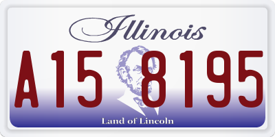 IL license plate A158195