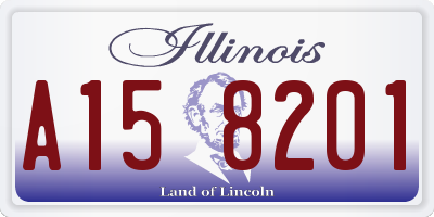 IL license plate A158201