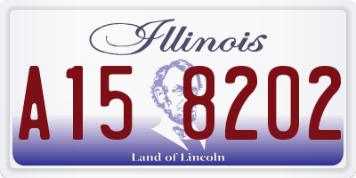 IL license plate A158202
