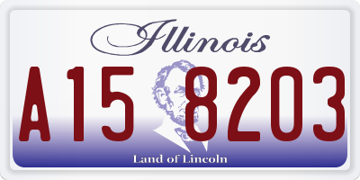 IL license plate A158203