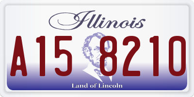 IL license plate A158210