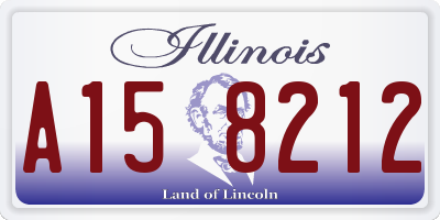 IL license plate A158212