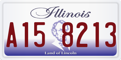 IL license plate A158213