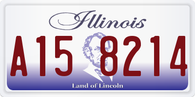 IL license plate A158214