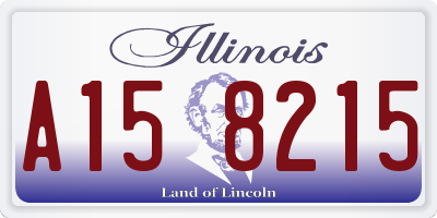 IL license plate A158215