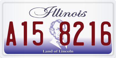 IL license plate A158216