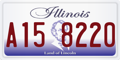IL license plate A158220