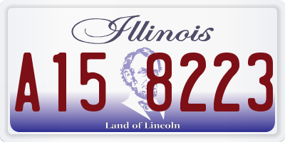 IL license plate A158223