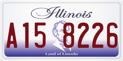 IL license plate A158226