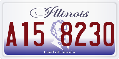 IL license plate A158230