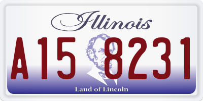 IL license plate A158231
