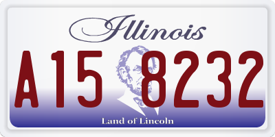 IL license plate A158232