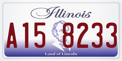 IL license plate A158233