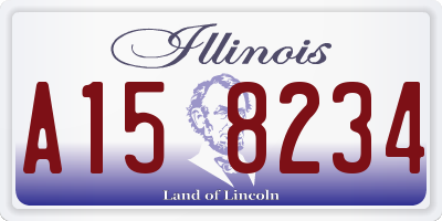 IL license plate A158234