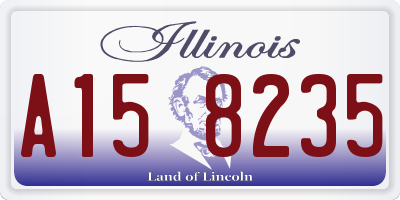 IL license plate A158235