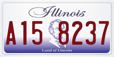 IL license plate A158237