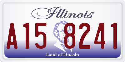 IL license plate A158241