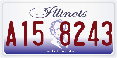 IL license plate A158243