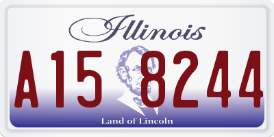 IL license plate A158244